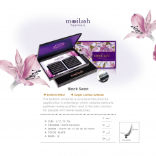 Mooilash Fashion - Black Swan / D+ CURL / 0.10MM